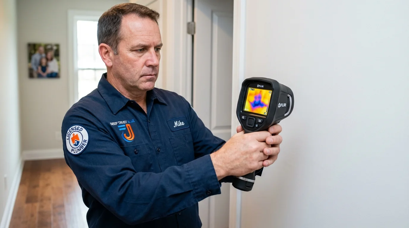 Thermal imaging leak detection by Johns Plumbing LLC in Ocean Gate